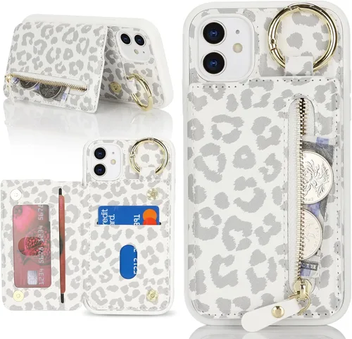 Vista 24 de Havaya Funda compatible con iPhone 11, cartera MagSafe con tarjetero - Funda magnética desmontable 2 en 1 - Ranuras para tarjetas de crédito