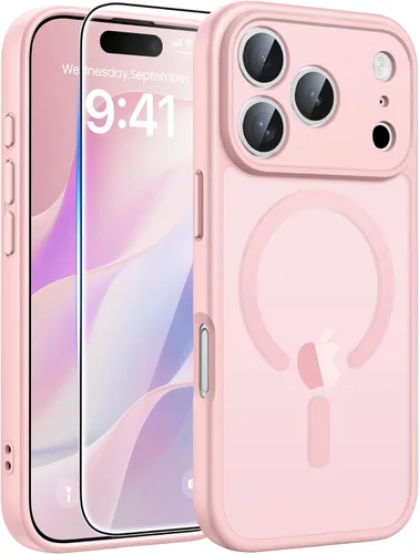 Vista 48 de FNTCASE Funda para iPhone 13 Mini: para iPhone 12 Mini [compatible con Magsafe] Funda magnética translúcida mate para teléfono, protección contra