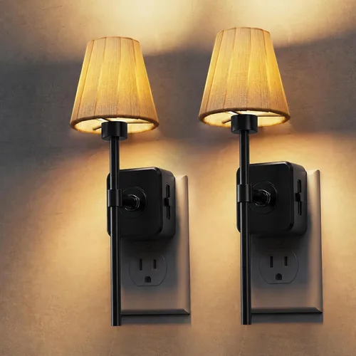 Vista 38 de L LOHAS LED Luz nocturna, luces nocturnas modernas que se enchufan a
