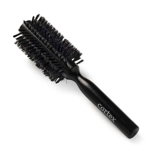 Vista 8 de Cortex Professional Cepillo redondo 100% de cerdas de jabalí – Cepillos para el cabello para mujeres y hombres, cepillo redondo para secado