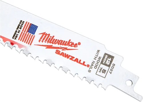 Vista 3 de Milwaukee 48-00-5027 The AX - Hoja Super Sawzall de 12 pulgadas, 58 TPI Super Sawzall, paquete de 5, bi-metal