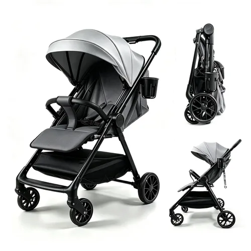 Vista 26 de Cochecito de bebé 2 en 1, cochecito convertible, cochecito estándar reversible, cochecito de bebé portátil, cochecito de bebé, cochecito plegable