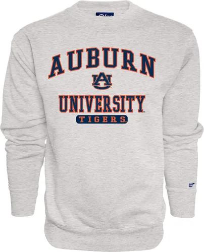 Vista 10 de Blue 84 Men's Alabama Crimson Tide Crewneck Sweatshirt Twill Applique Grey