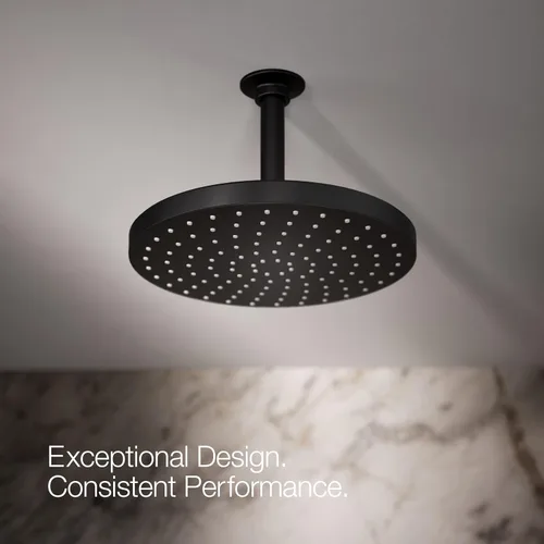 Vista 8 de Kohler 76465-G-BL Awaken® 10" cabezal de lluvia de una sola función, 1.75 gpm, negro mate
