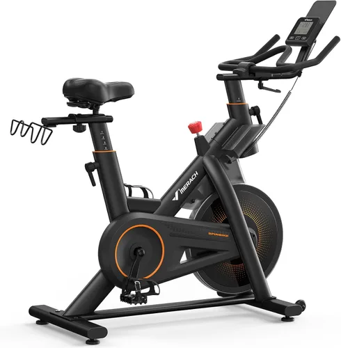 Vista 7 de MERACH Magnetic Exercise Bike, Heavy Duty Stationary Bike for Home Gym