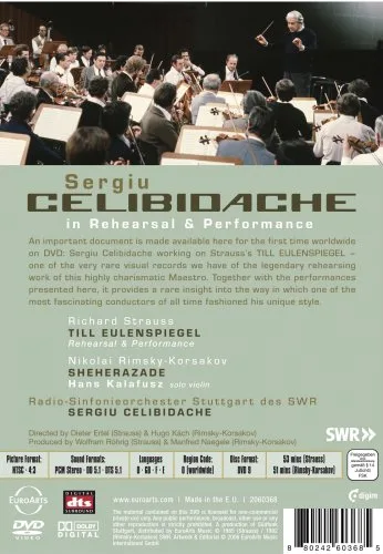 Vista 3 de Sergiu Celibidache in Rehearsal Performance DVD Video