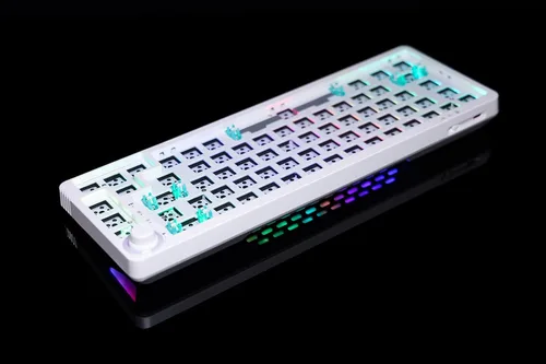 Vista 4 de GK GAMAKAY Teclado mecánico modular de bricolaje LK67 65% RGB, interruptor de 3 pines5 pines intercambiable en caliente, 67 teclas, triple modo
