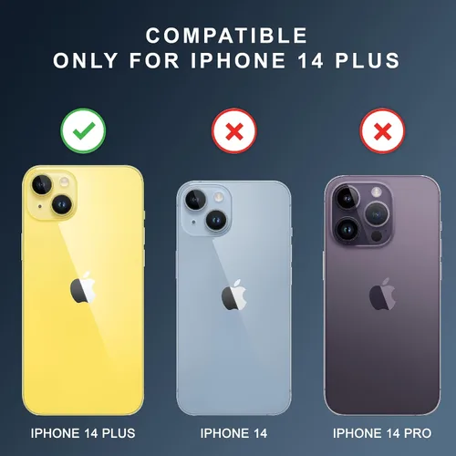 Vista 7 de Funda con patas para iPhone 14 Plus de CEDO, ajustable en 3 direcciones con soporte de metal, parachoques a prueba de golpes de grado militar