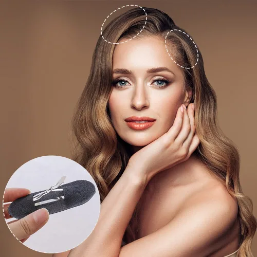 Vista 5 de TCOTBE Almohadillas para el cabello con volumen de princesa esponjosa para mujer (4) y peines (2) insertos - Juego de 6 piezas para peinados