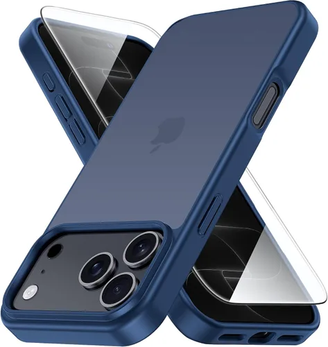 Vista 123 de Yriklso Funda 3 en 1 para iPhone Air, 1 protector de pantalla + 1 lente de cámara, a prueba de golpes para iPhone Air, protección contra caídas