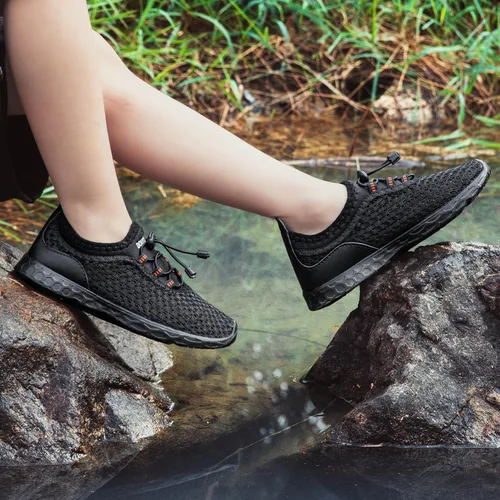 Vista 5 de DOUSSPRT Zapatos de agua para niños y niñas, secado rápido, playa, deportes, natación, piscina, zapatos acuáticos para niños pequeños, niños grandes