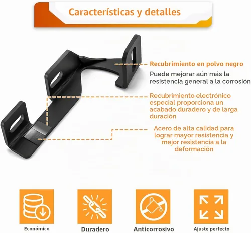 Vista 2 de WeiSen Soportes de montaje de luz de zanja de bisagra de capó compatibles con Nissan Frontier 2005-2021, compatible con Xterra 2005-2015 de 2ª