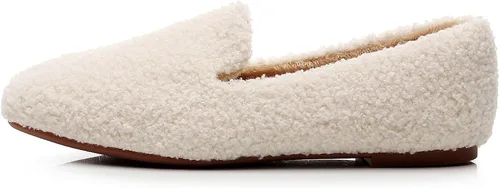 Vista 2 de VenusCelia - Zapatos tipo flats de mujer Serenity Beige Peludo