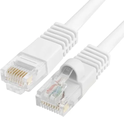 Vista 146 de Cmple - Cable Ethernet Cat5e de 1.5 pies, Cable Patch Ethernet UTP Cat 5e de 350 MHz, Cable LAN de red de 1 Gbps, conectores RJ45, compatible