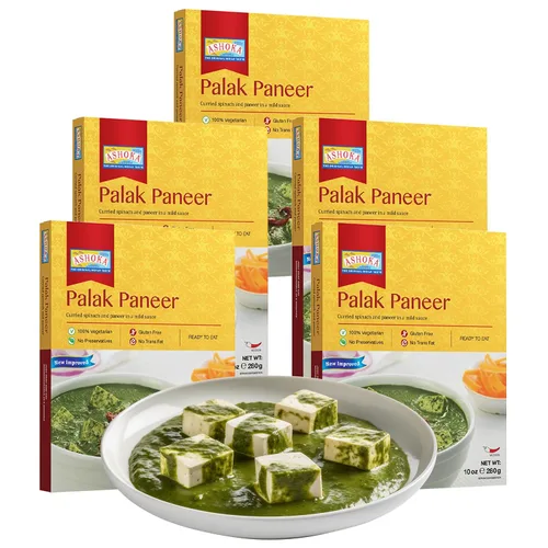 Vista 16 de Ashoka Comidas indias listas para comer desde 1930, 100% vegetariano Dal Makhani, comida india totalmente natural cocinada tradicionalmente, a base