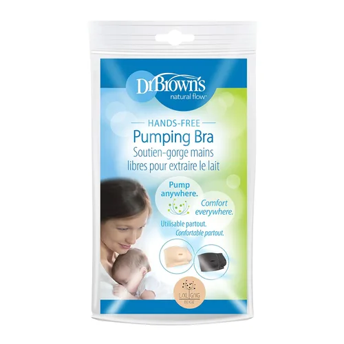 Vista 3 de Dr. Brown's Sujetador de bombeo manos libres, beige, LXL