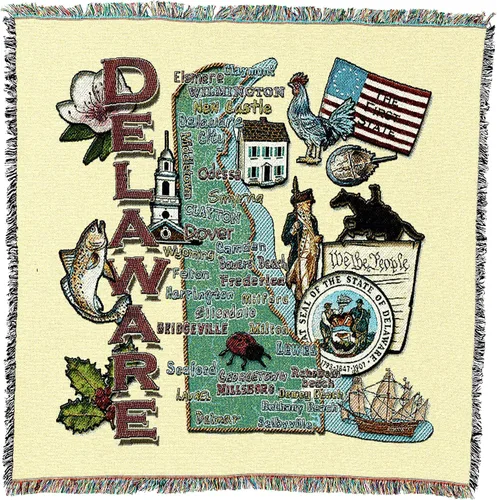 Vista 22 de Pure Country Weavers State of Alabama - Manta cuadrada para regalo, manta de tapiz tejida de algodón, fabricada en los Estados Unidos