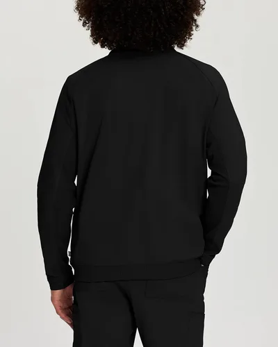 Vista 3 de Urbane Impulse 9914LKA - Chaqueta de uniforme médico para hombre, Negro