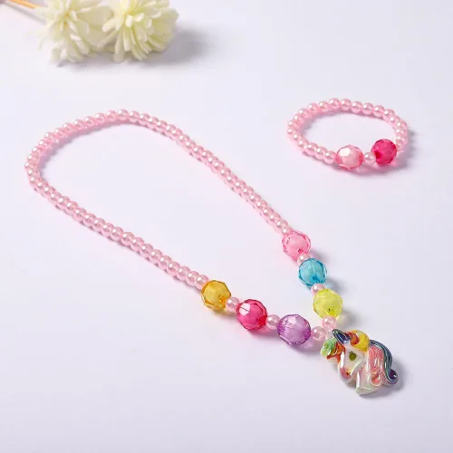 Vista 7 de sveter Bolso para niños para niñas, lindo bolso cruzado de flores para niños, juego de regalo de joyería de vestir de 3 piezas, Rosado, Casual