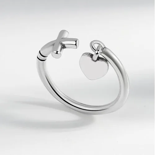 Vista 2 de 925 Sterling Silver Ring Minimalist Adjustable Rings Band Handmade Rings for Women Girls