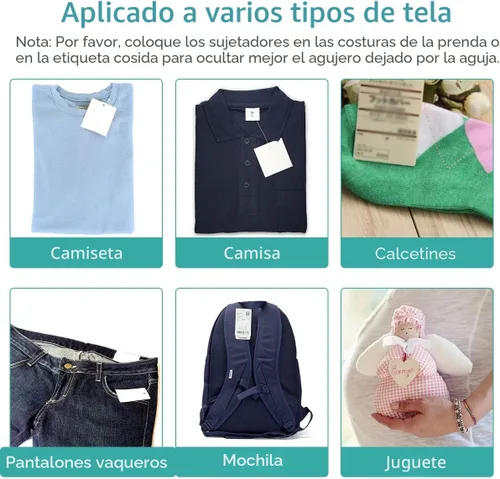 Vista 6 de BS ONE Pistola de etiquetado de precios para ropa, pistola de fijación de etiquetas de precio al por menor estándar para ropa con 6 agujas y 1000