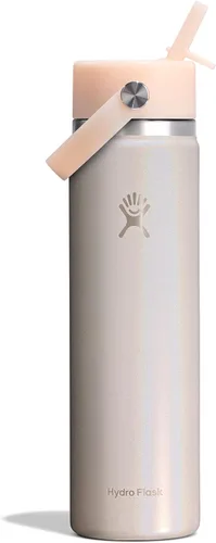 Vista 51 de Hydro Flask Botella de agua – Acero inoxidable aislado – Tapa flexible con popote de boca ancha, antiderrames, a prueba de fugas y recargable