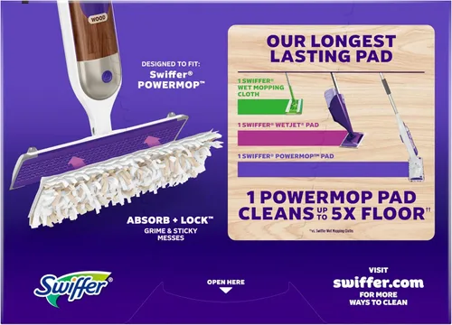 Vista 10 de Swiffer 1026724 Almohadilla de repuesto para trapeador, color blanco