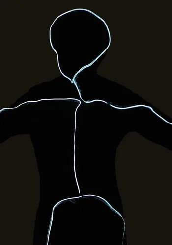 Vista 6 de Disfraz de figura de palo iluminado para niños