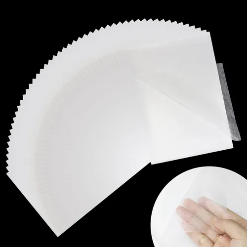 Vista 11 de Stitch Witchery - 20 hojas, 8 x 12 pulgadas, cinta fusible para aplicaciones de tela, interfaz fusible de peso medio, tela de unión fusible
