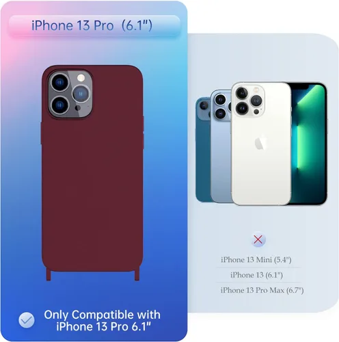 Vista 150 de Funda compatible con iPhone 8 Plus, iPhone 7 Plus/6 Plus/6S Plus con cordón, funda cruzada para iPhone con correa ajustable de silicona para iPhone