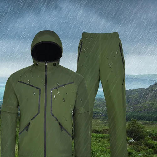 Vista 9 de K.E.J. Chaqueta de lluvia de golf, impermeable, trajes de lluvia de golf para hombres, equipo de lluvia de golf