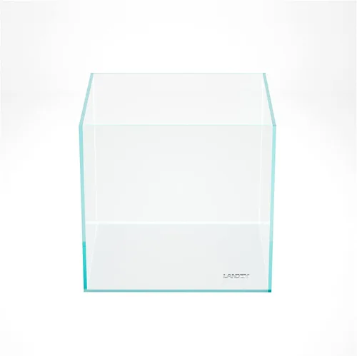 Vista 35 de LANDEN 25C 3.7 Galones Cubo Tanque de Acuario Sin Montura de Hierro Bajo, W9.84×D9.84×H9.84 pulg(25x25x25cm) 5mm de Grosor con Almohadilla