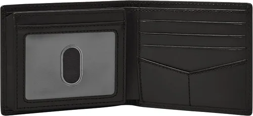 Vista 13 de Fossil Derrick - Cartera plegable de piel con bloqueo RFID y ventana de identificación abatible para hombre
