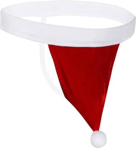 Vista 3 de TiaoBug Disfraz de Papá Noel navideño de franela para hombre
