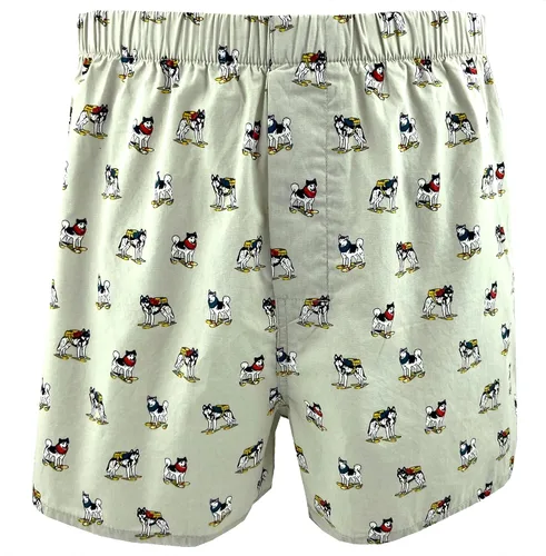 Vista 3 de Calzoncillos tipo bóxer de algodón con estampado novedoso y brillante para hombre