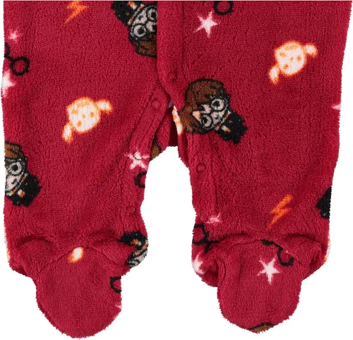Vista 3 de Harry Potter Baby Boys Footie Fleece Pajamas Baby Footed Pajamas Baby Sleeper Baby Gifts