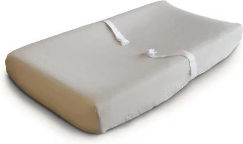 Vista 16 de mushie Funda de cambiador de muselina ajustada extra suave (Rosado)