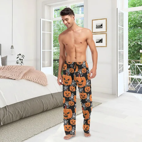 Vista 3 de Aslsiy Lizards Green - Pantalones de pijama para hombre, pantalones suaves separados para hombre, pantalones de descanso