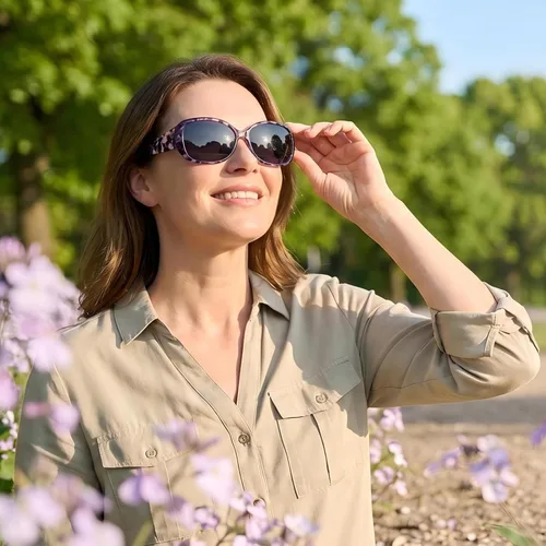 Vista 3 de Lentes de sol bifocales de lectura para mujer, protección UV, paquete de 3 lentes de sol para lectura al aire libre con bolsas de limpieza Built