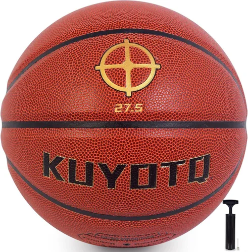 Vista 10 de KUYOTQ Kids Toddler Youth Adult Size 3/4/5/6/7 Basketball 22/25.5/27.5/28.5/29.5" Thickened Rubber or Faux Leather Indoor Outdoor Basketball for