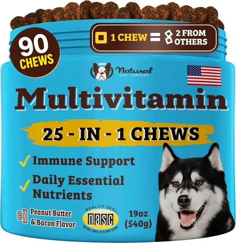 Vista 11 de Natural Dog Company Probióticos para perros: masticables probióticos para perros con UFC 1B, cepas microencapsuladas específicas caninas