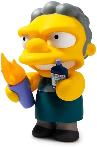 Vista 6 de Kidrobot Los Simpsons Flaming Moe - Figura mediana estándar