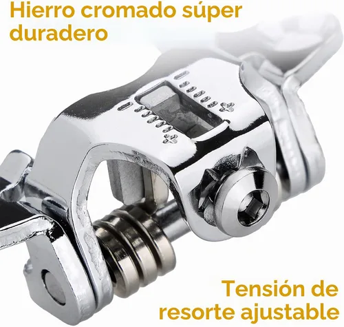 Vista 3 de Venzo Clips para dedos de bicicleta para bicicleta, adaptadores de pedal de bicicleta de ejercicio para interiores, compatible con pedal
