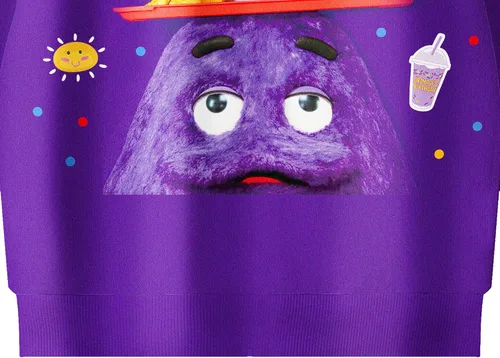 Vista 7 de Grimace Costume for Kids Boys Girls Hoodie Monster Cute Cartoon Sweatshirt Home Casual Wear for Kids 5-12 Years