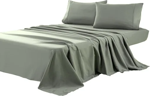 Vista 12 de Kingnex Sábana encimera King extragrande 132x110 para cama extra ancha y alta, duradera, suave, de 1800 microfibra doble cepillada, sábana superior