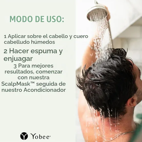 Vista 5 de Alivio de la psoriasis y la caspa Champú y acondicionador probióticos Yobee Formulado por médicos