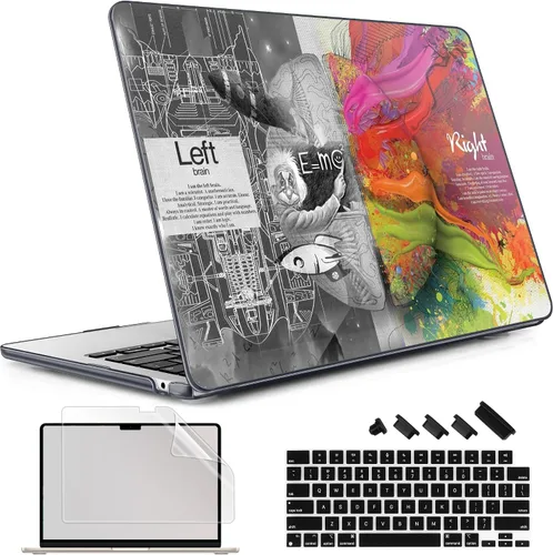Vista 16 de May Chen Funda rígida de plástico para MacBook Air de 13.6 pulgadas 2026 2025 2024-2022 M5 A3449 M4 A3240 M3 A3113 M2 A2681, carcasa rígida