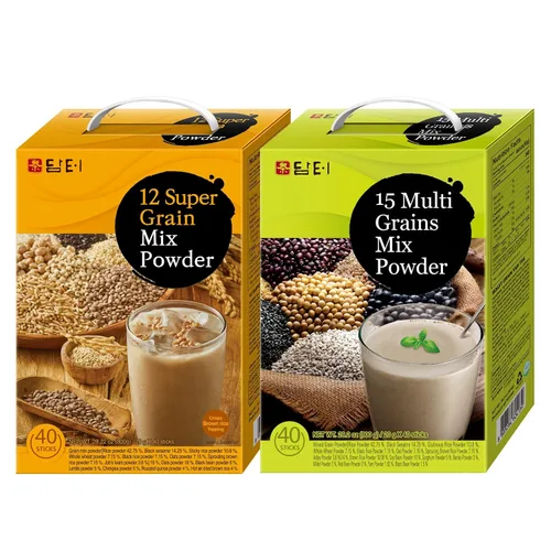 Vista 24 de Damtuh Misugaru - Mezcla de bebida en polvo, mezcla coreana de 12 granos tostados multigrano con quinua, avena, lentejas y garbanzos, bebida