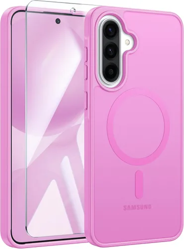 Vista 59 de FNTCASE - Funda para iPhone 16 Pro: magnética, mate, translúcida, de grado militar, protectora contra caídas, resistente, fina, duradera y a prueba