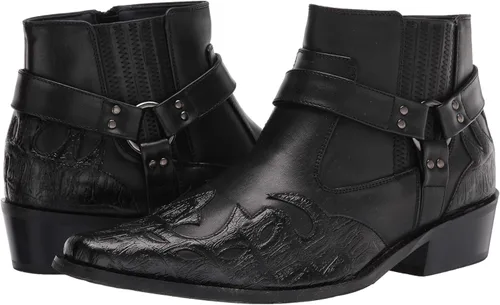 Vista 7 de Enzo Romeo WT11 Western Cowboy - Botines de motocicleta para hombre